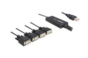 Nätverkskort (adaptrar osv.) - DeLOCK USB 2.0 > 4 x Serial Adapter - 61887