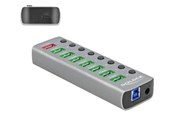 USB Hub - DeLOCK - hub - 7 ports USB Hub - USB 3.1 - 7 porte - Silver - 63264