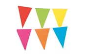 Leksaker - Boland Colored Flag Line 10mtr. Party Decoration - 74779