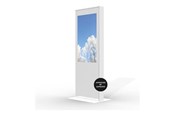 Väggfäste, AV-Möbel - HI-ND stand - totem - for flat panel - standard 3 mm HC plexi - white - Max - recommended for 43" - ST4300-5001-01