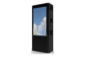 Väggfäste, AV-Möbel - HI-ND stand - totem - for 2 flat panels - outdoor dual sided portrait - black - Max - recommended for 75" - OD7517-7001-02