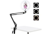 Tripod - Puluz Desktop arm stand with 26cm LED Vlogging Ring PKT3090B - PKT3090B