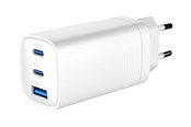 Mobile - Adapters & Chargers - Gembird Universal GaN USB charger QC 3.0 & PD 65W 2-port - White - TA-UC-PDQC65-01-W