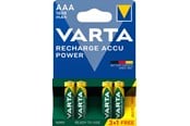Battery - VARTA Recharge Charge Accu Power AAA 1000 mAh 4-Pack (3+1) - 5703301494