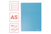 Block och Anteckningsböcker - Esselte Colour'Breeze A5 anteckningsbok linjerad, trådbunden Blå - 628471