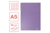 Block och Anteckningsböcker - Esselte Colour'Breeze A5 anteckningsbok rutig trådbunden lavendel - 628469