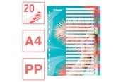 Arkivering & Förvaring - Esselte  Colour'Breeze A4-index 20 flikar, PP - 628502