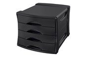 Arkivering & Förvaring - Esselte Förvaringsbox Vivida 4-lådor svart - 623761