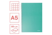 Block och Anteckningsböcker - Esselte Colour'Breeze A5 anteckningsbok rutig trådbunden Grön - 628467