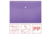Arkivering & Förvaring - Esselte  Colour'Breeze A4 dokumentplånbok PP, förpackning med 3 st lavendel - 628490