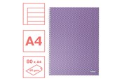 Block och Anteckningsböcker - Esselte Colour'Breeze A4 anteckningsbok linjerad, trådbunden lavendel - 628484