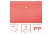 Arkivering & Förvaring - Esselte  Colour'Breeze A4 dokumentplånbok PP, förpackning med 3 st Korall - 628489