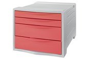 Arkivering & Förvaring - Esselte Colour'Breeze Drawer Cabinet 4 drawers Coral - 628457
