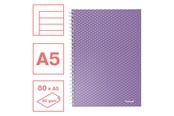 Block och Anteckningsböcker - Esselte  Colour'Breeze A5 anteckningsbok linjerad, trådbunden lavendel - 628474