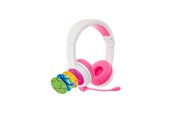 Hörlurar / Headset - onanoff BuddyPhones School+ Wireless - Pink - BT-BP-SCHOOLP-PINK