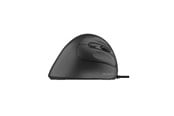 Mus - Deltaco Silent Wired Vertical Mouse 4 buttons 1000-1600 - Ergonomisk mus - 4 knappar - Svart - MS-814