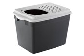 Katter - Ferplast - Litter Box Jumpy Black/White 38.8x57.5x39CM - 776.0060