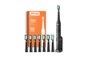 Tandborste - Bitvae eltandborste Sonic toothbrush with tips set and travel case D2 (black) - D2 Black