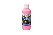 Kreativa spel - Creall Glow in the Dark Paint Pink 250ml - 05942