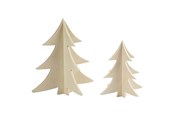 Byggset - Creativ Company Decorate your 3D Wooden Christmas Trees 2pcs. - 56712