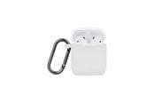 Andra mobiltillbehör - NORTH Airpods Protective Case Silicone Carabiner White - 616501