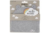 Babyvård - Parsa Baby Babymössa med öron och molnbroderi - grå - P00001998