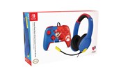 Spel Tillbehör - PDP Power Pose Mario Wired Headset & Controller Bundle - Wired Controller - Nintendo Switch - 0708056070298
