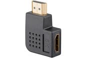 Displaykabel - Pro HDMI - Angled Adapter 90° Horizontal - Black - 4040849657450