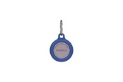 Andra mobiltillbehör - ONSALA Airtag Holder Silicone Blue with Keyring - 664063