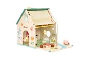 Träleksaker - Classic World Wooden Dollhouse with Garden 10 pcs - 50563