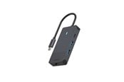USB Hub - RAPOO Multiport USB-C UCM-2001 4-i-1 USB-C-Adapter USB Hub - 4 porte - Svart - 11409