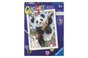 Kreativa spel - Ravensburger CreArt Painting by Numbers - Playful Panda - 202614