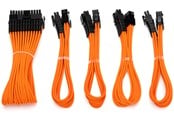 Strömkabel (intern) - DUTZO Sleeved ström förlängningskabel kit (v2) - Orange - DSC-PCEV230CMORN