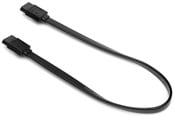 SATA kabel - DUTZO SATA kabel - Svart - 0.17 m - Rak anslutning - DC-SATA03BLK