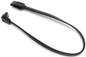 SATA kabel - DUTZO SATA kabel - Svart - 0.17 m - Rak och 90°-anslutning - DC-SATA9003BLK