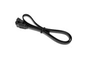 SATA kabel - DUTZO SATA kabel - Svart - 0.5 m - Rak och 90°-anslutning - DC-SATA9005BLK