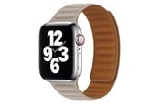 Smartwatch - Accessories - Lippa Apple Watch magnetisk læderrem 42/44/45/49 - Beige Brown - LPAW096