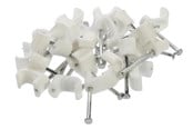 Kabel sleeve - Nordic Quality Cable clip flat 6x10mm White 25 pcs. - 222796