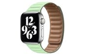 Smartwatch - Accessories - Lippa Apple Watch Magnetic Leather Strap 38/40/41 - Turquoise / Brown - LPAW062