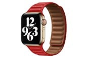Smartwatch - Accessories - Lippa Apple Watch Magnetic Leather Strap 38/40/41 - Red / Brown - LPAW060