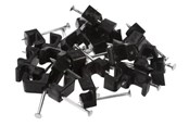 Kabel sleeve - Nordic Quality Cable clip flat 3x5mm black 25 pcs. - 303781