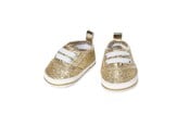 Dockor & Tillbehör - Heless Doll sneakers Glitter Gold 30-34 cm - 1461