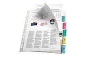 Arkivering & Förvaring - Esselte - L-shaped folder - 6 parts - for A4 Maxi - capacity: 30 sheets - tabbed - clear glass - 414160