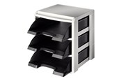 Arkivering & Förvaring - Leitz Plus - letter tray - black light grey - 53270095