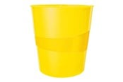 Skrivbordstillbehör - Leitz Papperskorg WOW 15L Gul - 52781016