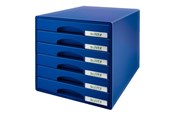 Arkivering & Förvaring - Leitz Förvaringsbox Plus 6 lådor Blå - 52120035