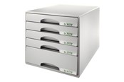 Arkivering & Förvaring - Leitz Förvaringsbox Plus 5 lådor Grå - 52110085
