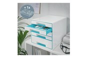 Arkivering & Förvaring - Leitz Bordskub WOW Cube 5-lådigt Isblå - 52142051