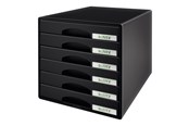 Arkivering & Förvaring - Leitz Förvaringsbox Plus 6 lådor Svart - 52120095