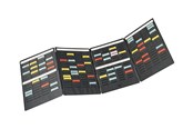 Konferens & Presentation - Nobo Mini - card planner board - 16 slots x 3 columns - black - 3084600